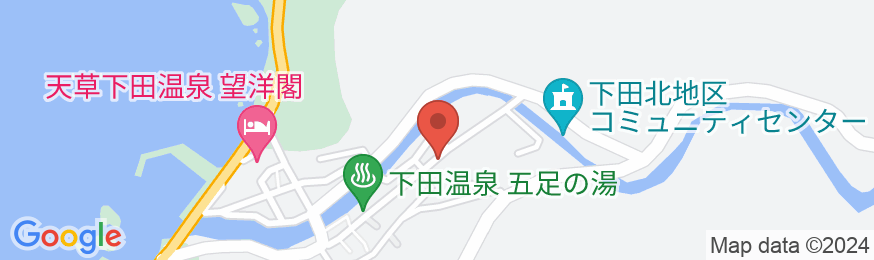 下田温泉 味の宿 海王亭の地図