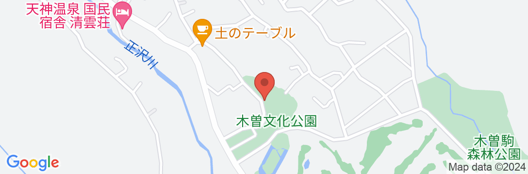 木曽文化公園 駒王の地図