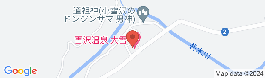 雪沢温泉 大雪の地図