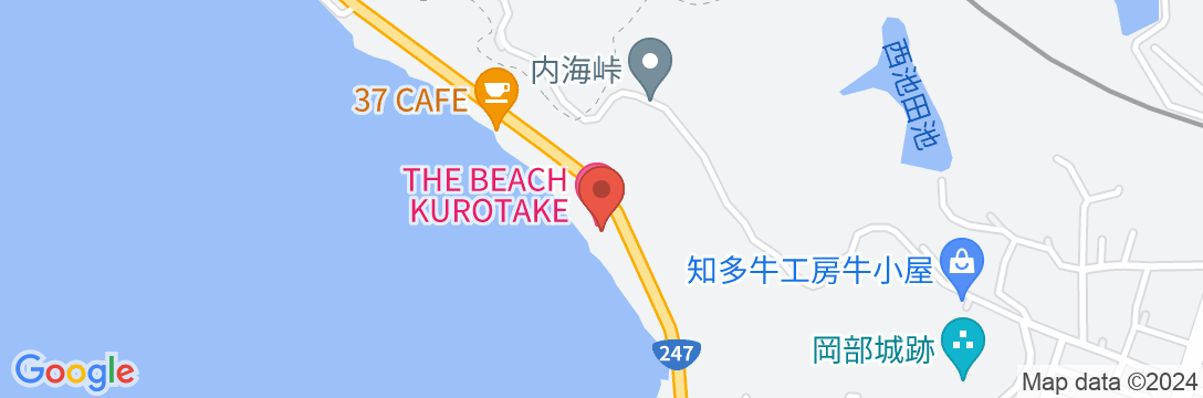 THE BEACH KUROTAKE(旧魚友)の地図