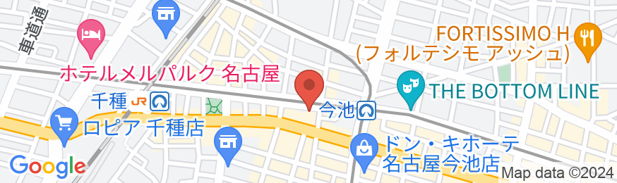 ホテルルートイン名古屋今池駅前の地図