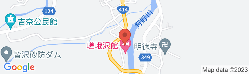 天城湯ヶ島 湯宿 嵯峨沢館の地図