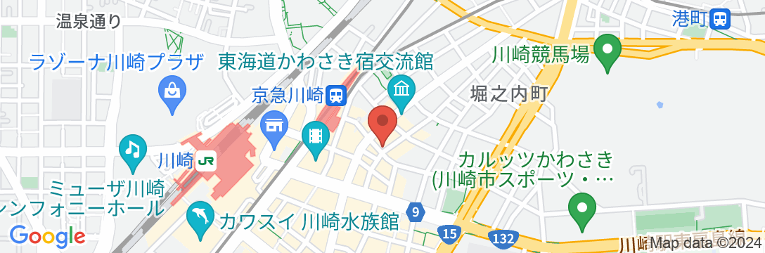 東横INN川崎駅前砂子の地図