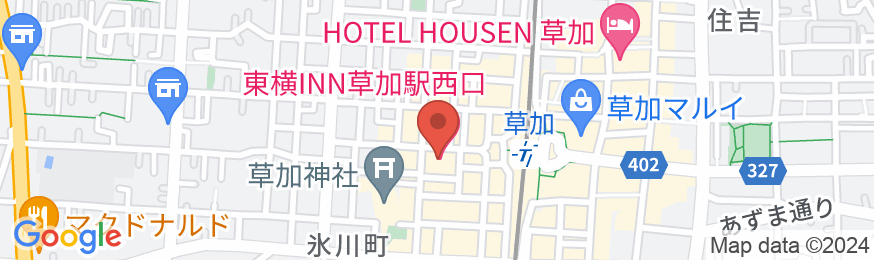 東横INN草加駅西口の地図
