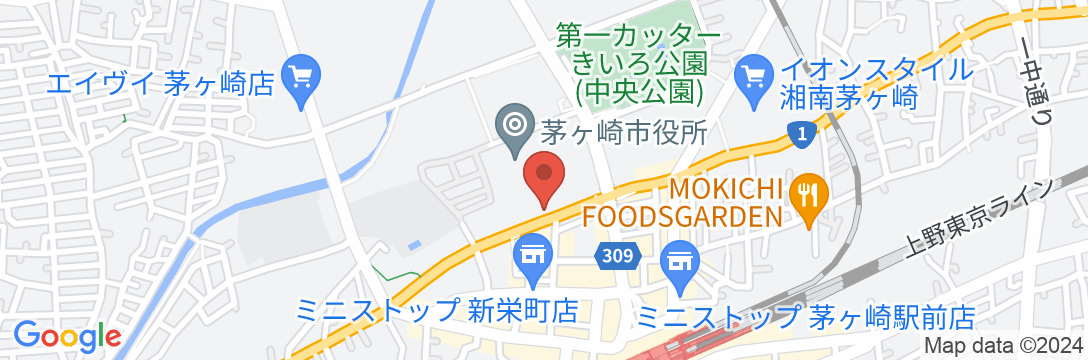 東横INN湘南茅ヶ崎駅北口の地図