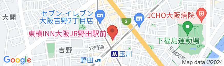 東横INN大阪JR野田駅前の地図