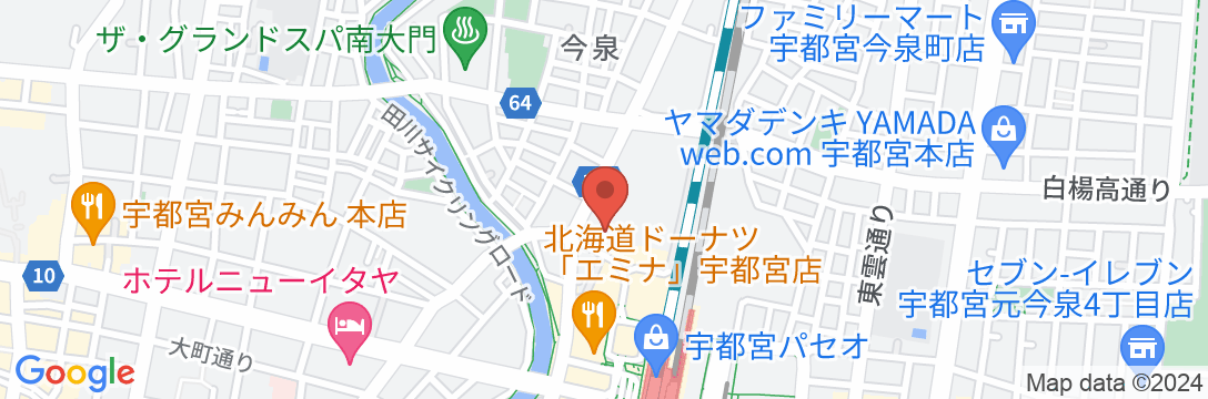 東横INN宇都宮駅前1の地図