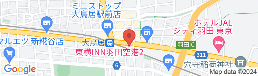 東横INN羽田空港2の地図