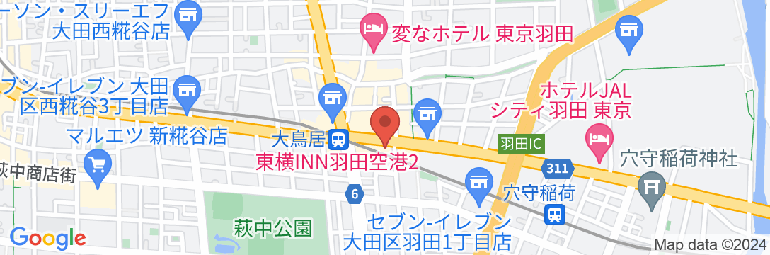 東横INN羽田空港2の地図