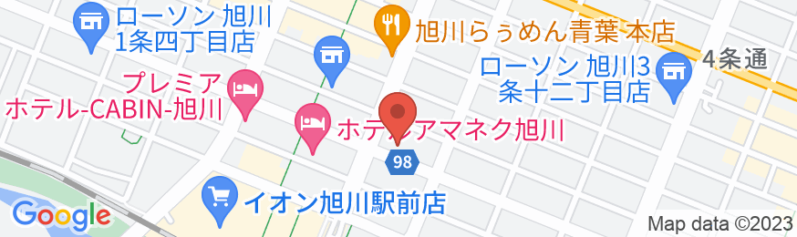 東横INN旭川駅前一条通の地図