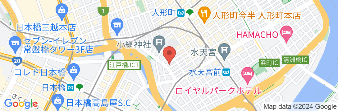 東横INN日本橋人形町の地図