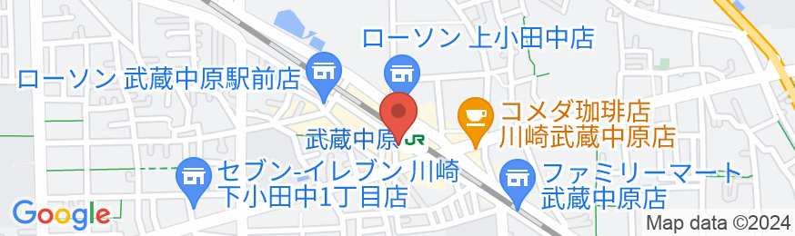 東横INN武蔵中原駅前の地図
