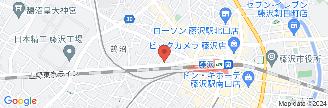 東横INN湘南鎌倉藤沢駅北口の地図