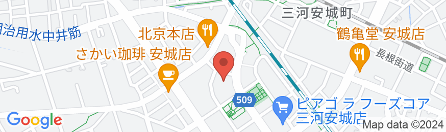 東横INN三河安城駅新幹線南口1の地図