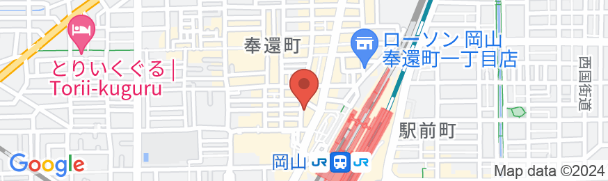 東横INN岡山駅西口広場の地図