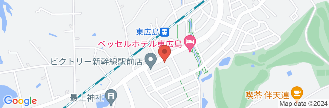 東横INN東広島駅前の地図