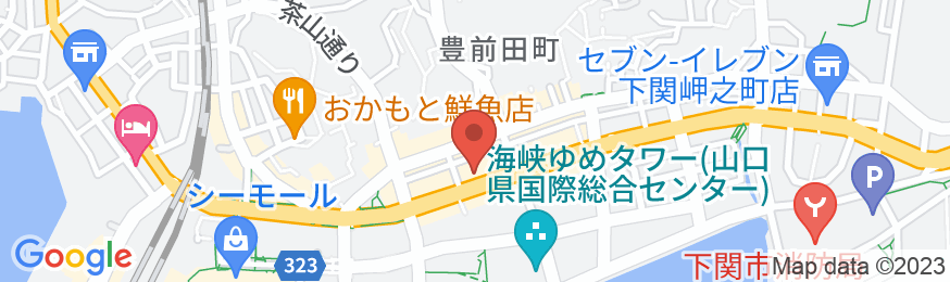 東横INN下関海峡ゆめタワー前の地図
