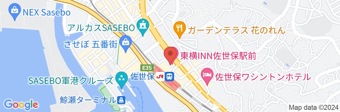 東横INN佐世保駅前の地図