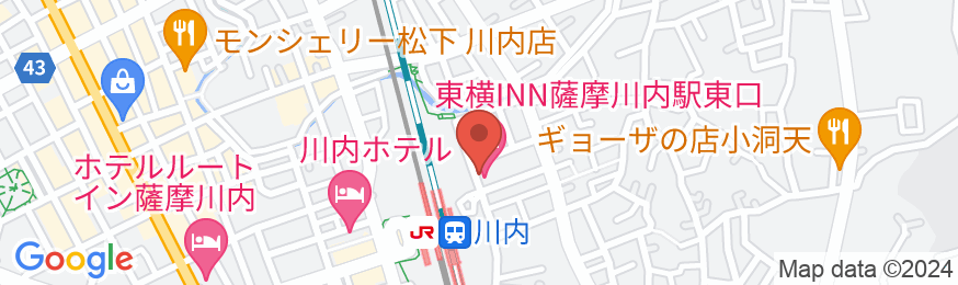 東横INN薩摩川内駅東口の地図