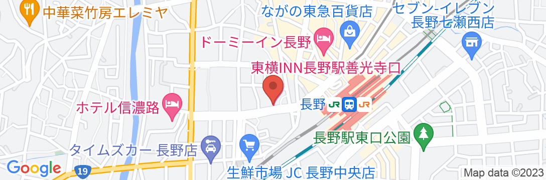東横INN長野駅善光寺口の地図