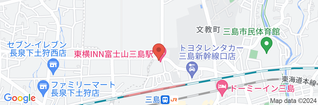 東横INN富士山三島駅の地図