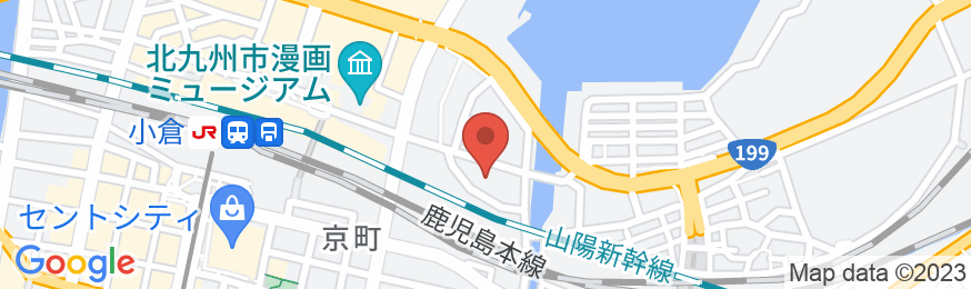 東横INN小倉駅新幹線口の地図