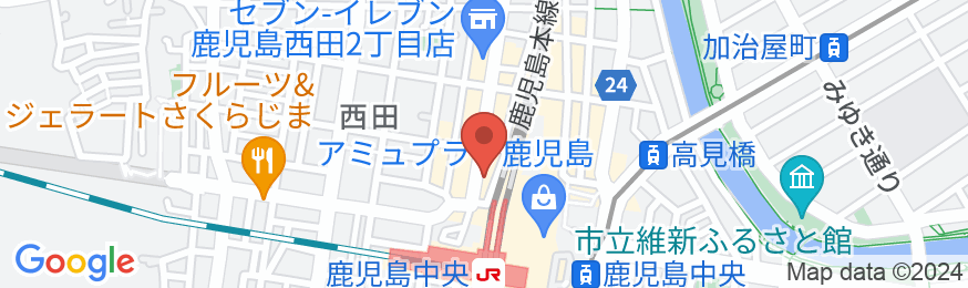 東横INN鹿児島中央駅西口の地図