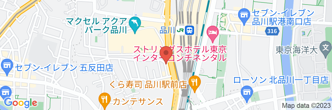 東横INN品川駅高輪口の地図