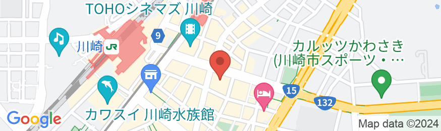 東横INN川崎駅前市役所通の地図