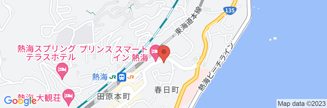 東横INN熱海駅前の地図