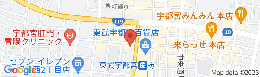 東横INN東武宇都宮駅西口の地図