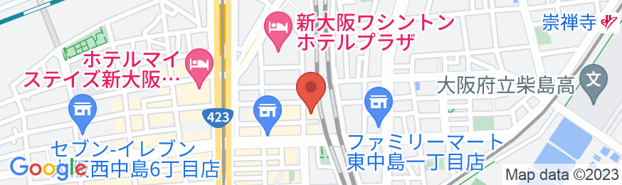 東横INN新大阪中央口新館の地図