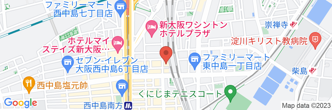東横INN新大阪中央口新館の地図
