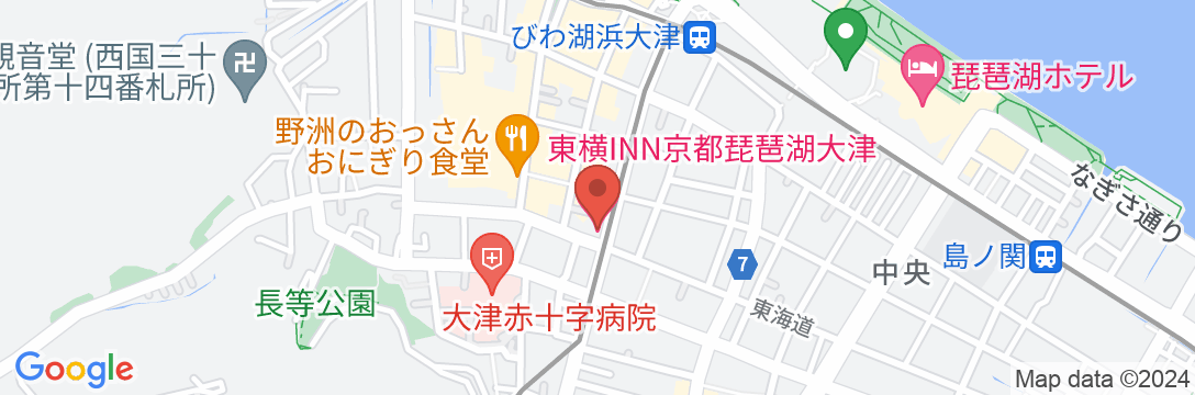 東横INN京都琵琶湖大津の地図