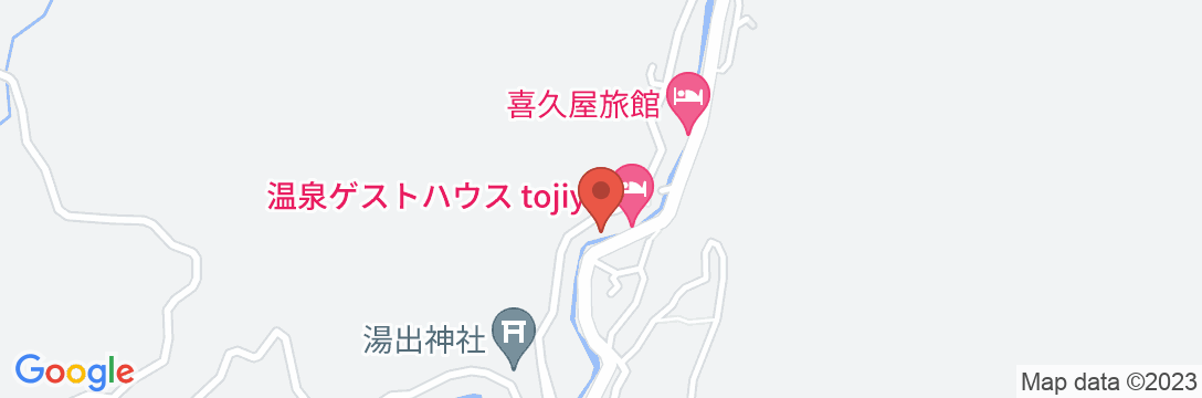 湯の鶴温泉 あさひ荘の地図