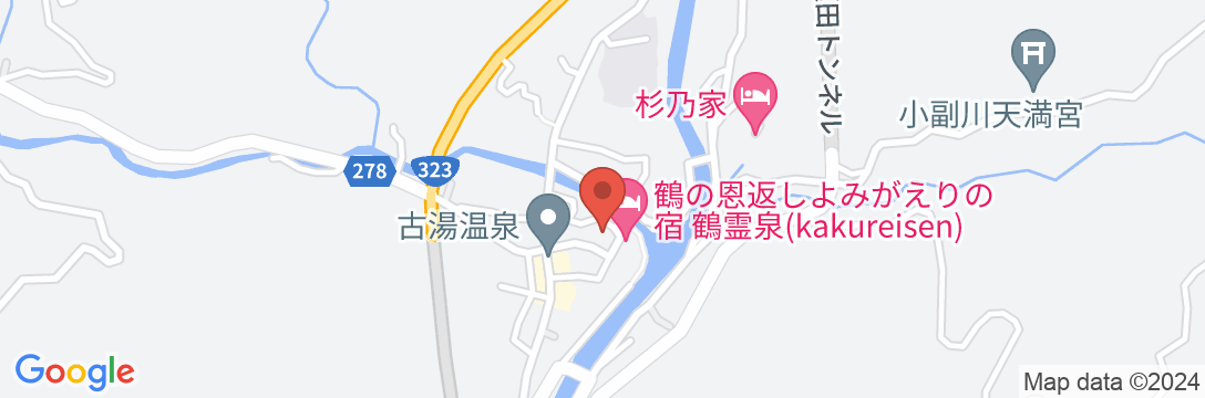 古湯温泉 旅館 大和屋の地図