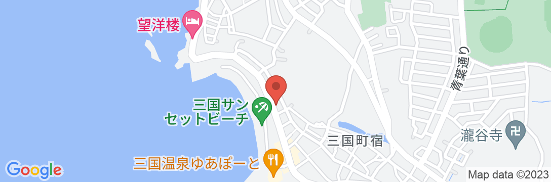 三国温泉 ばんこ旅館の地図