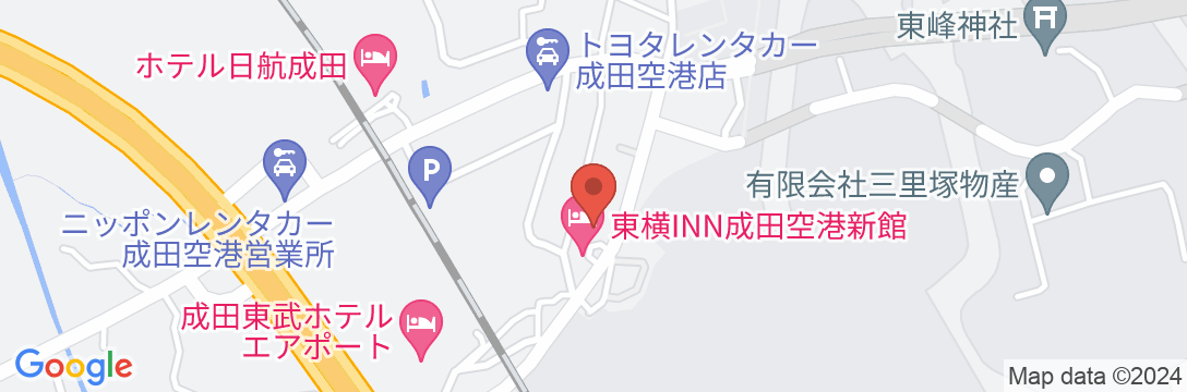 東横INN成田空港本館の地図