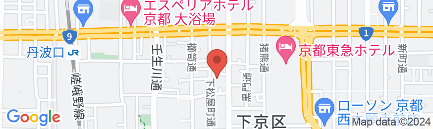 東横INN京都五条大宮の地図
