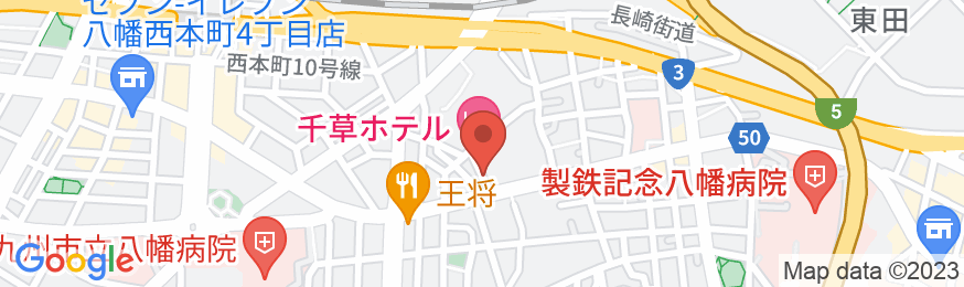 千草ホテルの地図