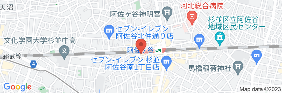 スマイルホテル東京阿佐ヶ谷の地図
