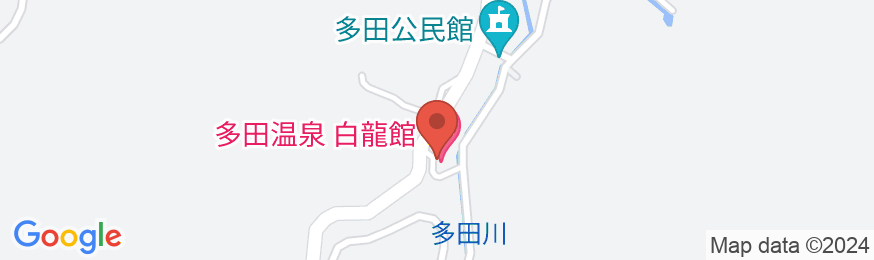 多田温泉 白龍館の地図