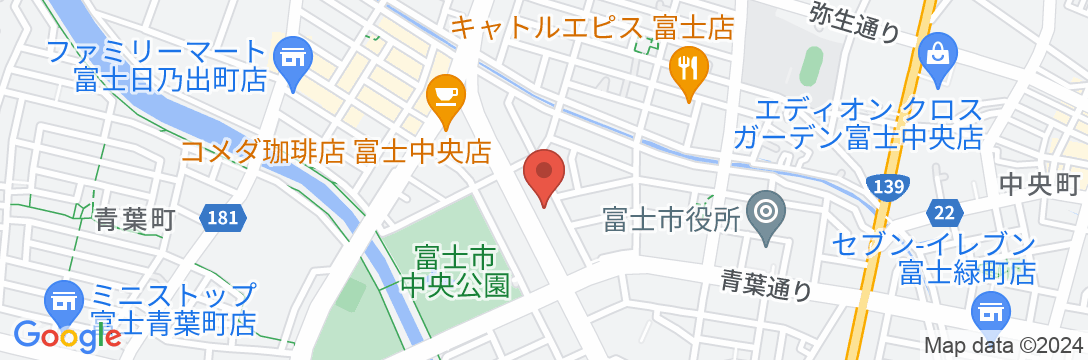 天然温泉 かぐやの湯 スーパーホテル富士インターの地図