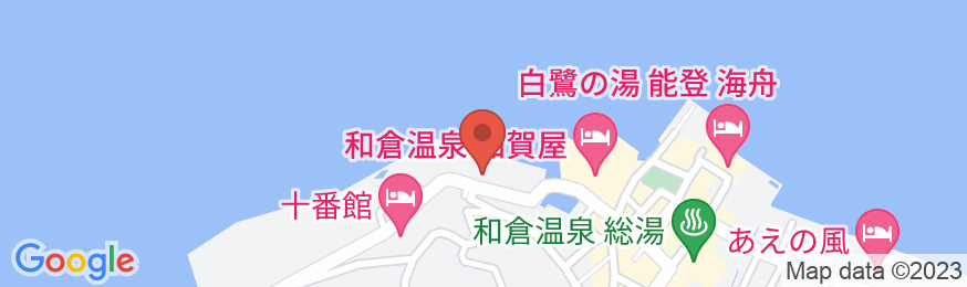 湯快リゾートプレミアム 和倉温泉 金波荘の地図