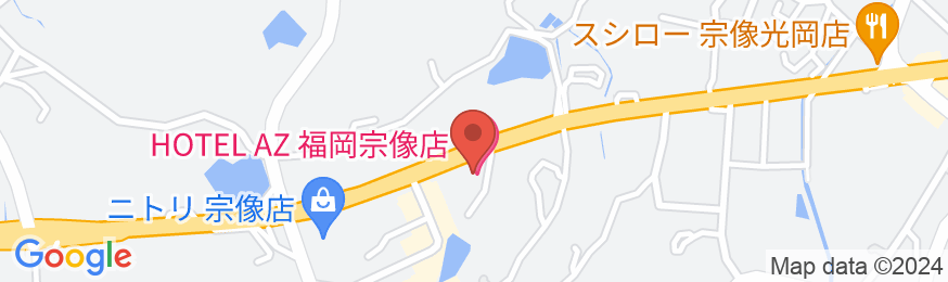 HOTEL AZ 福岡宗像店の地図