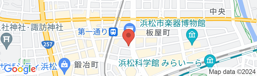 ホテルアセントプラザ浜松の地図