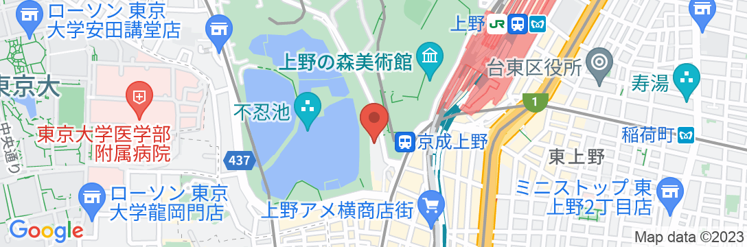 アウトレットホテル上野駅前の地図