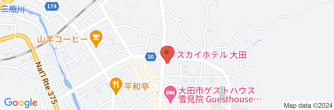 スカイホテル大田の地図