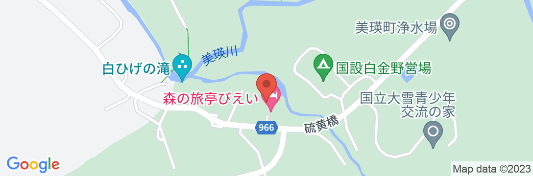 白金温泉郷 森の旅亭びえいの地図