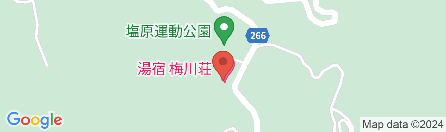 塩原温泉 湯宿 梅川荘の地図